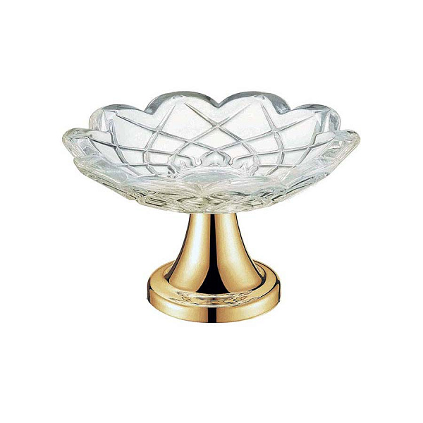 Мыльница Boheme 10202 настольная круглая золото 10202