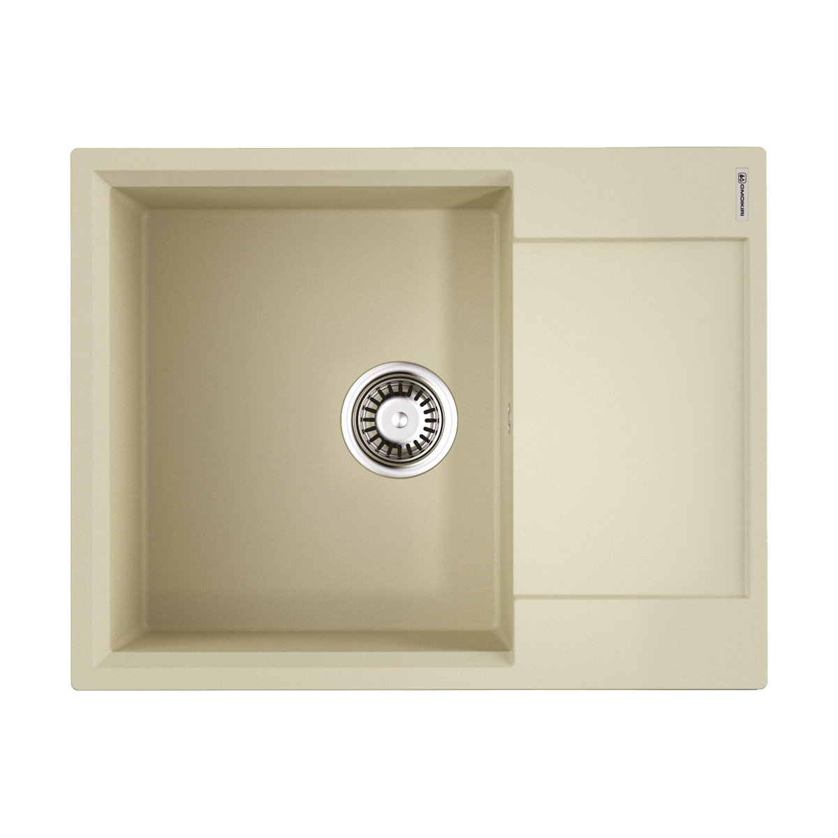 Кухонная мойка Omoikiri Daisen 65T BE Tetogranit 65х51 см крыло справа ваниль 4993513