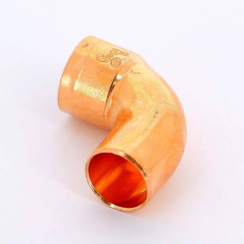 Угол медный 90 градусов однораструбный под пайку Viega 15 мм 100414