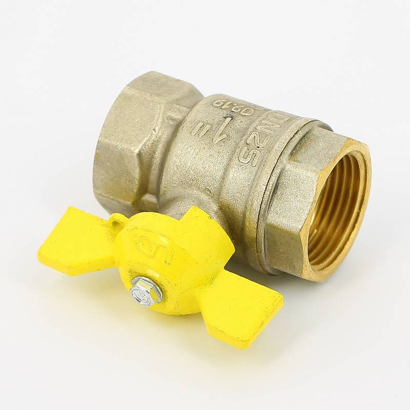 Кран шаровой для газа LD Pride 1 ВВ полнопроходной бабочка 47.350.25