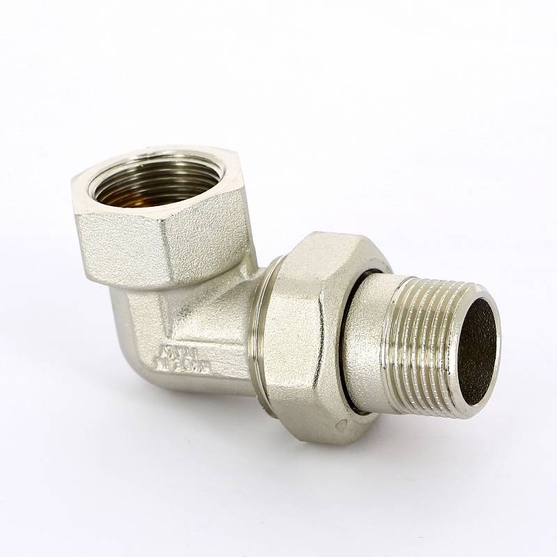 Разъемное соединение Tiemme 3/4 НВ угловое никелированное с прокладкой O-ring 1500244