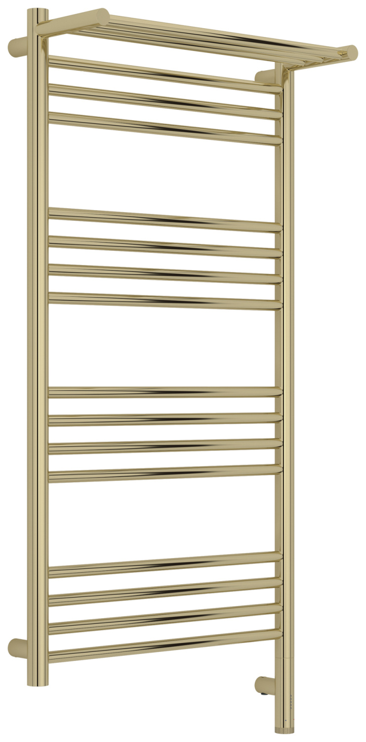 Полотенцесушитель электрический Сунержа Богема 3.1 с 1 полкой 50х100 см правое подключение шампань глянец 020-6007-1050