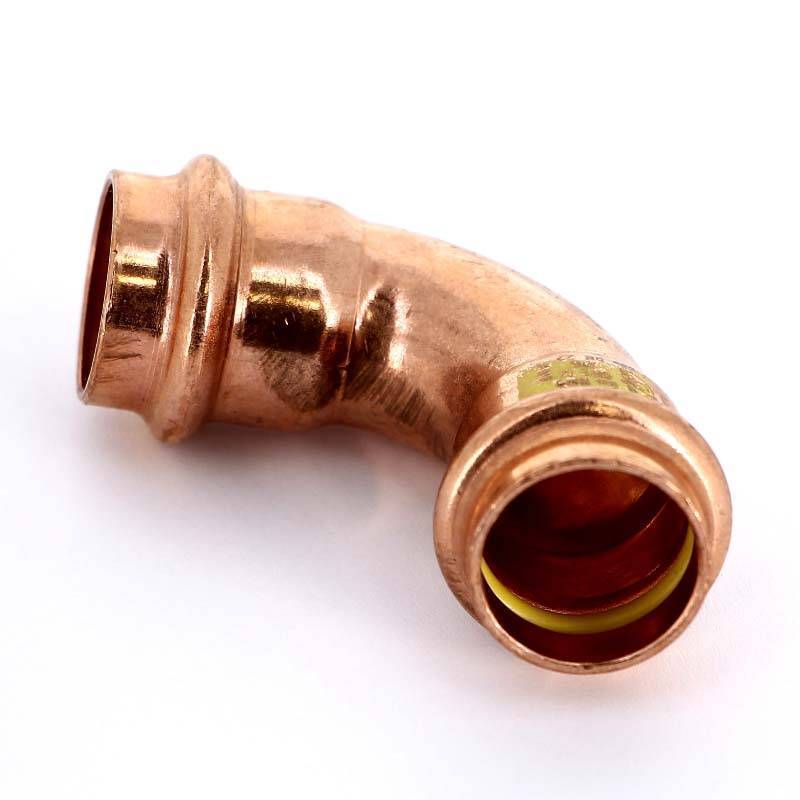 Отвод пресс медный Viega Profipress G 22 мм 90° 345488