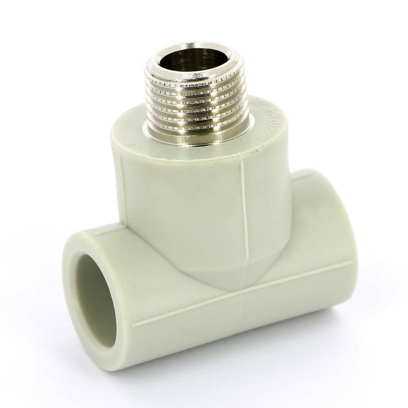 Тройник полипропиленовый FV-Plast 20х1/2х20 мм с наружной резьбой 222520