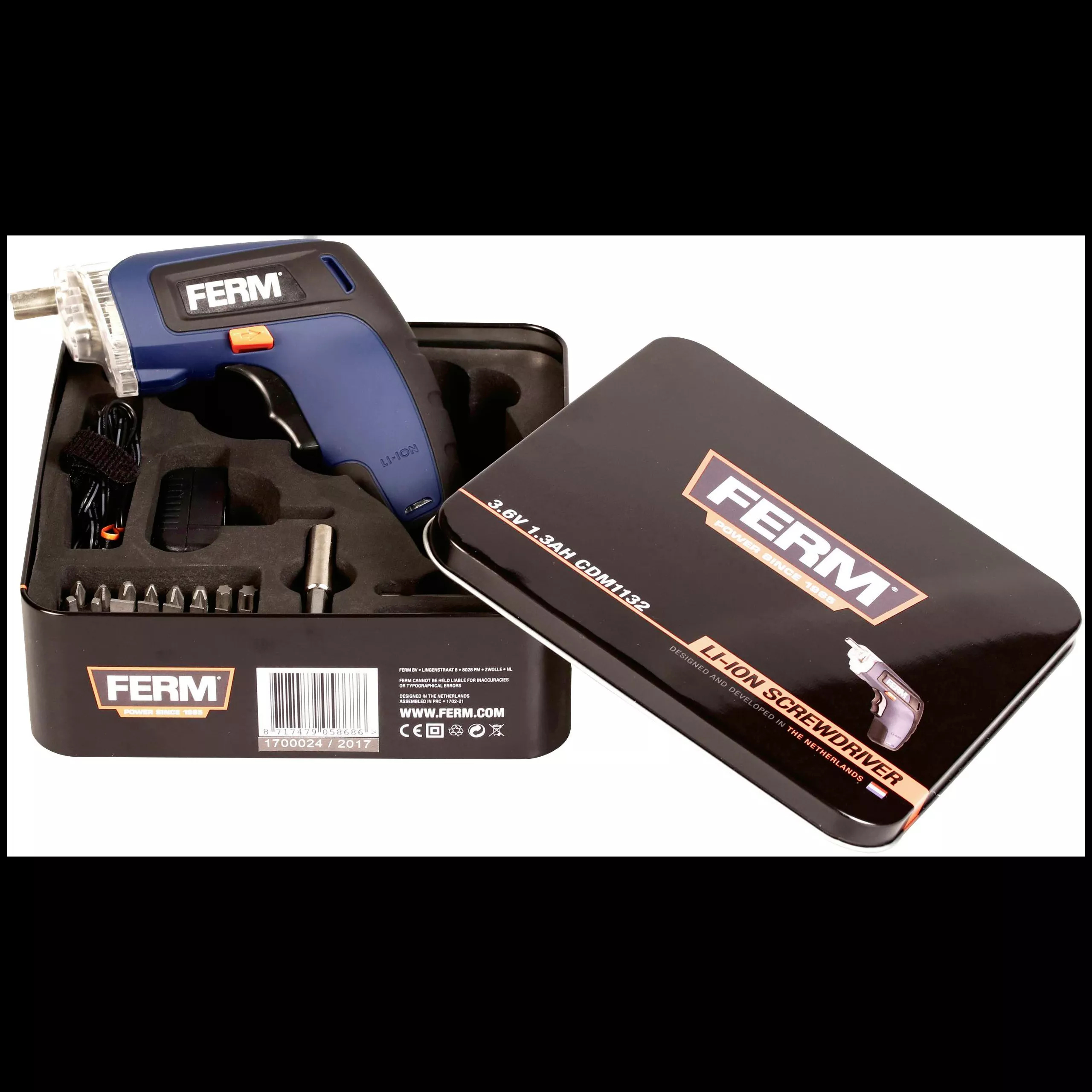 Аккумуляторная дрель-шуруповерт Ferm CDM1132 CDM1132