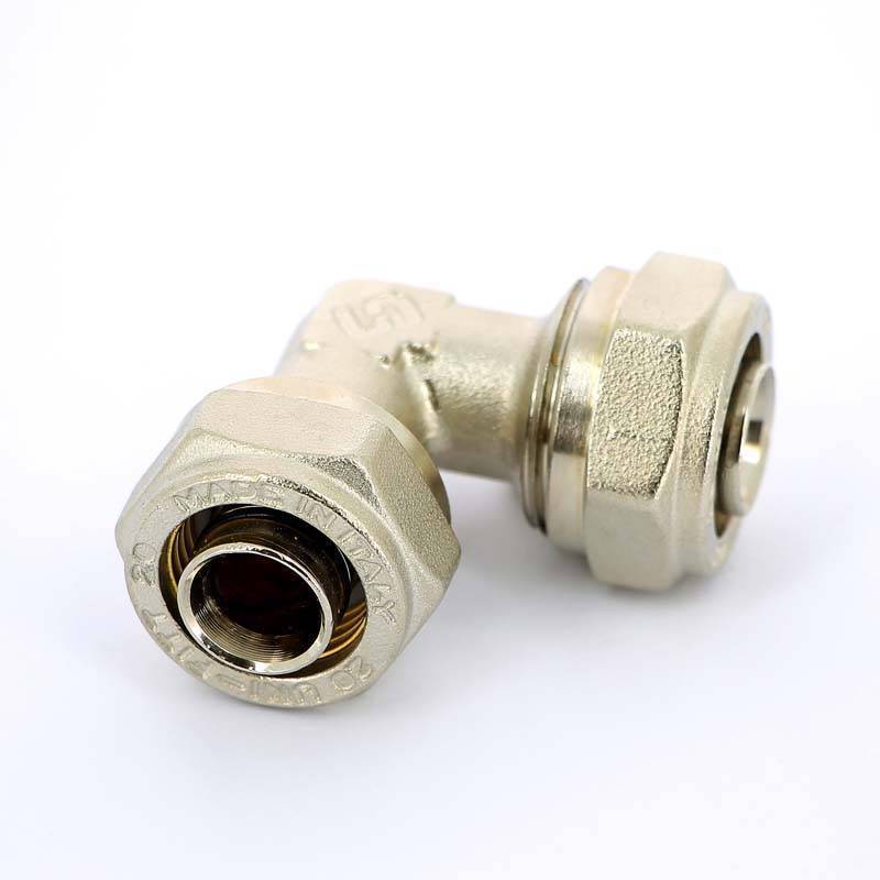 Угол обжимной Uni-Fitt 20 мм никелированный 663N7700