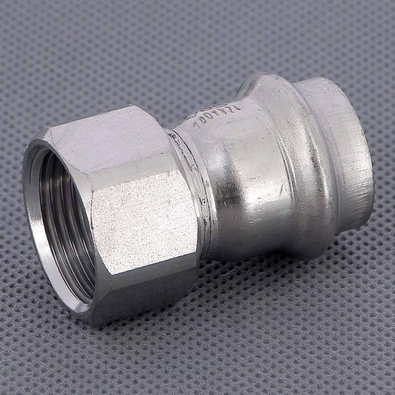 Муфта переходная пресс-В Viega Sanpress Inox нержавеющая сталь 22x3/4 436629