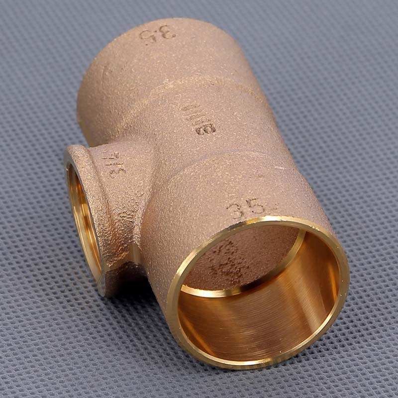 Тройник медный Viega 94130G пайка-ВР 35х3/4 123390