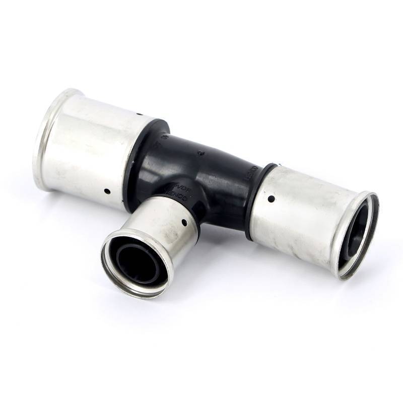 Тройник пресс PVDF Henco 40х26х32 мм 11PK-402632