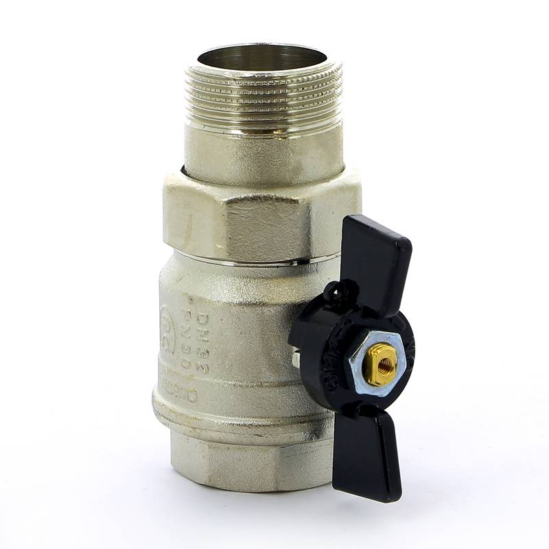 Кран шаровой Bugatti New Jersey 1 1/4 НР-ВР с американкой бабочка 09220007