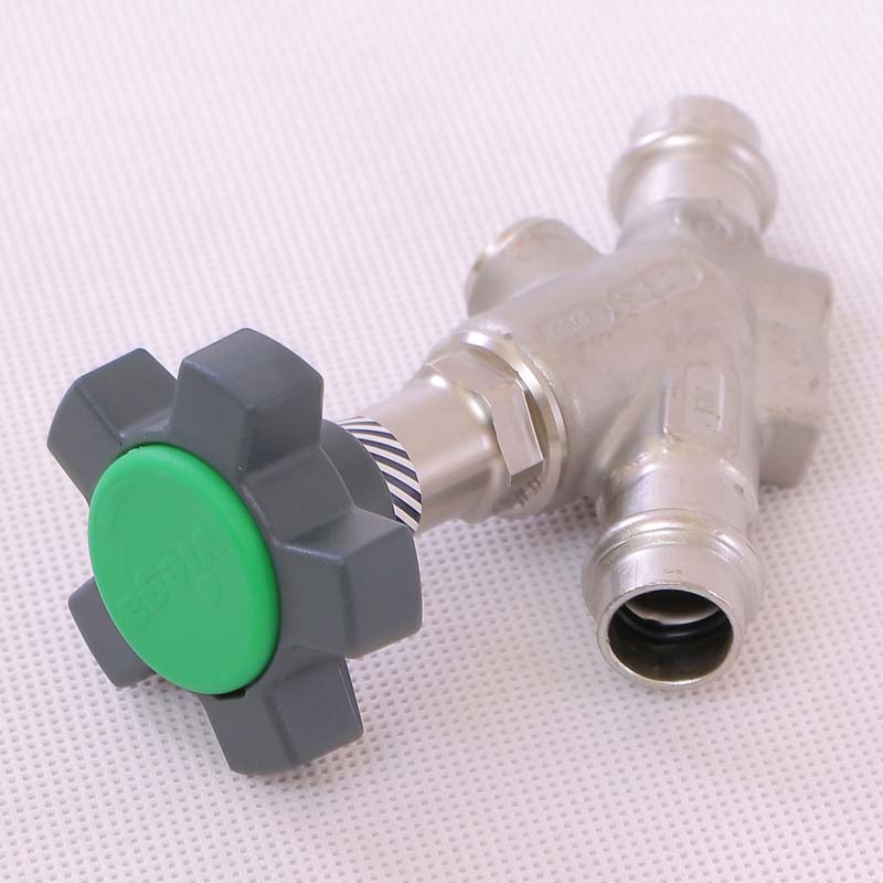 Вентиль Viega Easytop Sanpress Inox пресс-соединение с дренажом 15 мм 468392