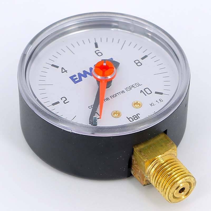 Манометр радиальный Emmeti 1/4 10 бар 63 мм 00612010