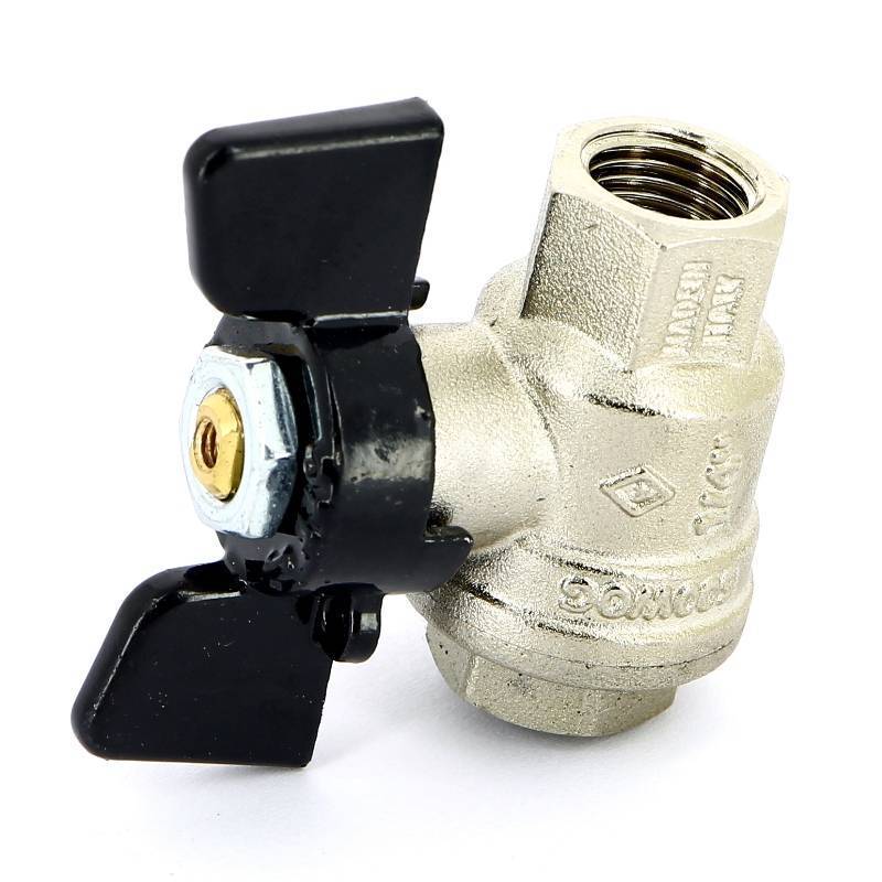 Кран шаровой Bugatti OREGON 1/4 ВВ бабочка 03020053