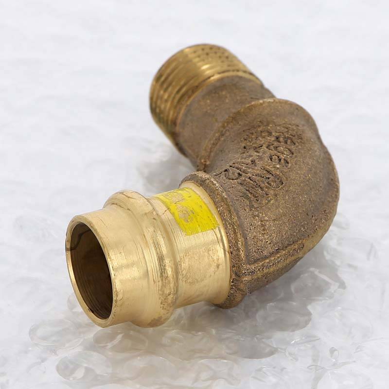 Угол пресс с наружной резьбой Viega Profipress G бронза 18x1/2 345754