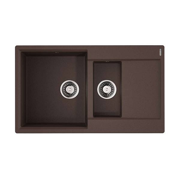 Кухонная мойка Omoikiri Daisen 86-2-DC Artgranit 86x51 см темный шоколад 4993476