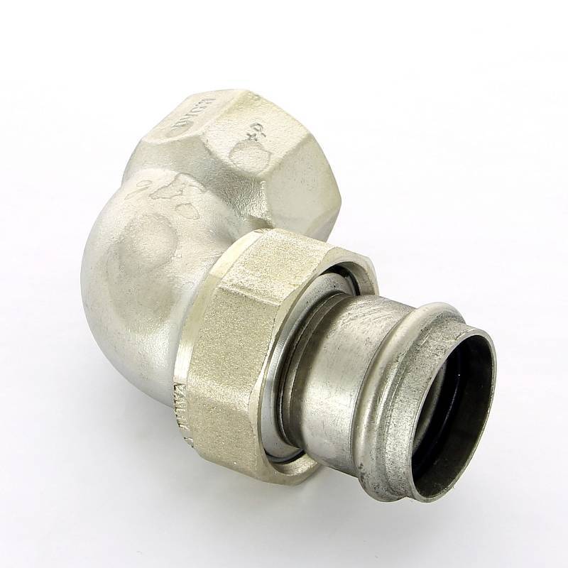 Угол разъемный пресс-В нержавеющая сталь Viega Sanpress Inox 35x1 1/4 437350