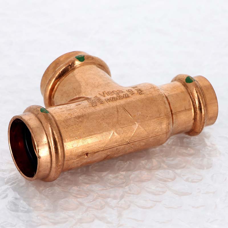 Тройник пресс медный Viega Profipress 28x28x22 мм 315016