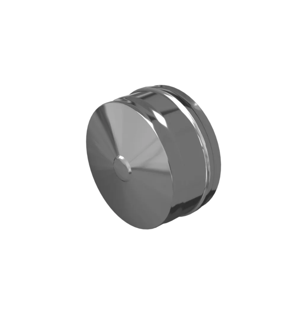 Заглушка трубы внешняя Ferrum AISI 430 0.5 мм Ø125 мм нижняя Af1205