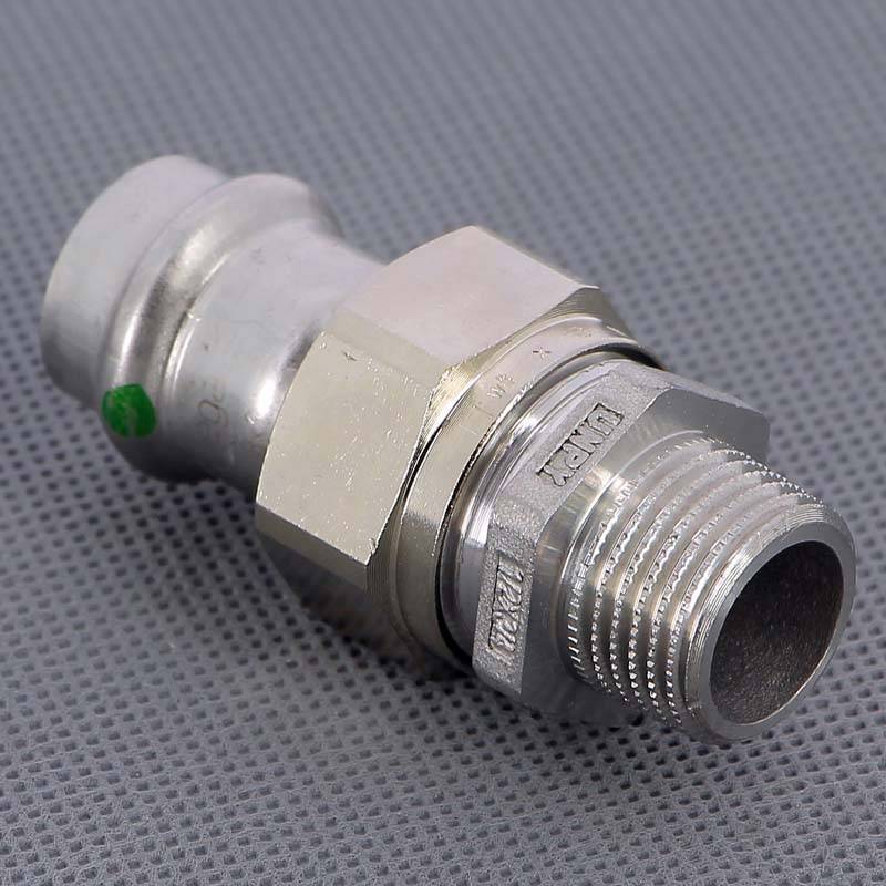 Муфта переходная пресс-Н Viega Sanpress Inox нержавеющая сталь 15x1/2 436445