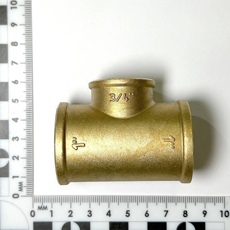 Тройник резьбовой переходной LD 1x3/4x1 ВВВ латунь LD.65.523.25x20x25