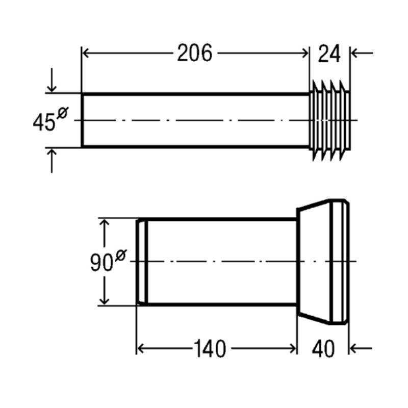 Комплект для навесного унитаза Viega с белыми защитными колпачками 263812