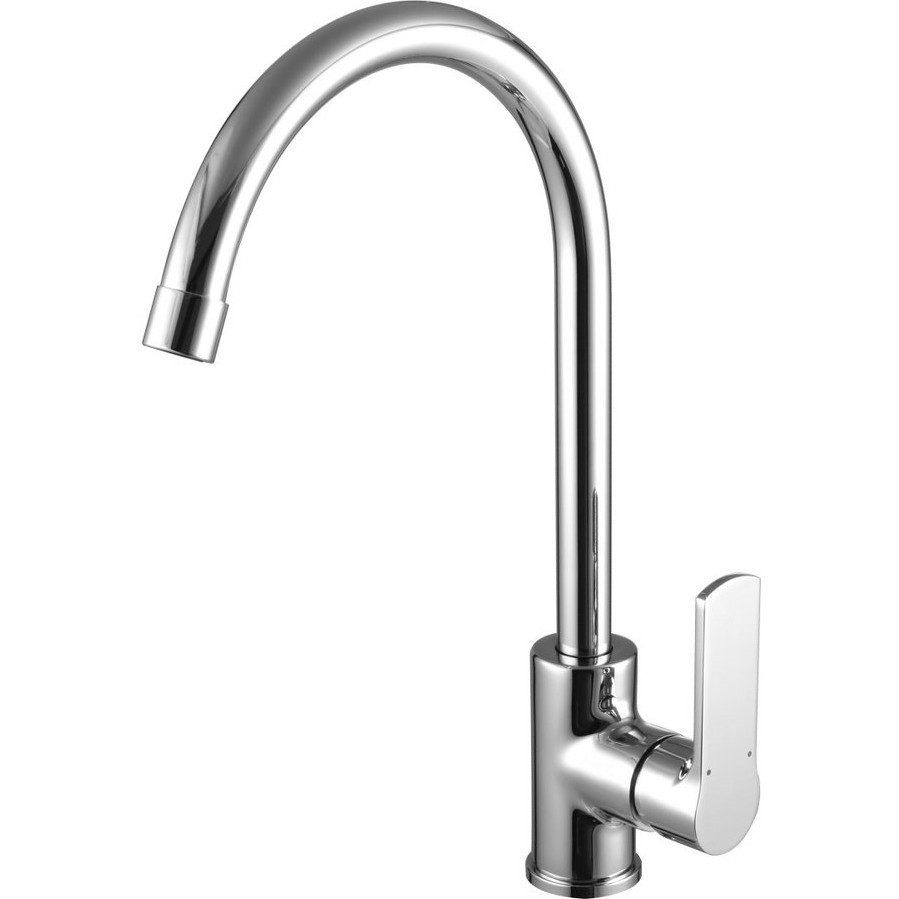 Смеситель для кухни Lemark Grace с высоким поворотным изливом хром LM1505C