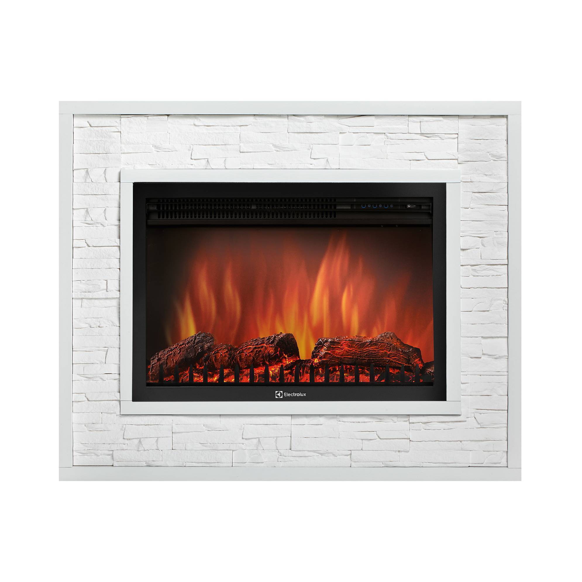 Каминокомплект Electrolux EFP/P-3020LS с порталом Loft 30 камень белый белая эмаль НС-1192457