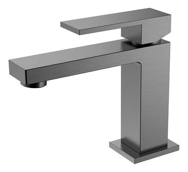 Смеситель для раковины Boheme Qubic графит матовый 471-GM