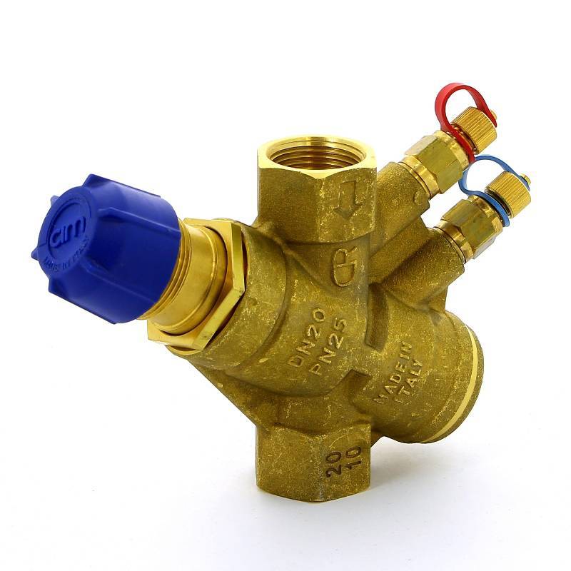 Клапан балансировочный автоматический Cimberio 776HF DN20 3/4 ВВ латунь 776HF 3/4