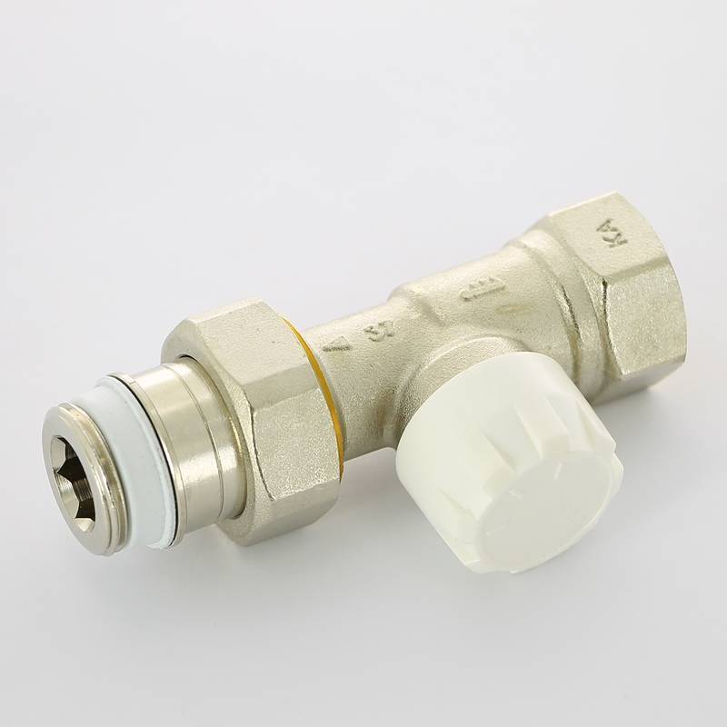 Вентиль термостатический Simplex прямой 3/4 с преднастройкой никель F34002