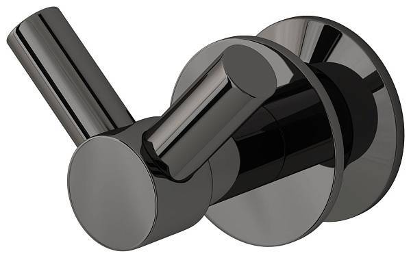 Крючок двойной подвесной Сунержа Виктория для полотенцесушителя черный хром 01-2010-0002