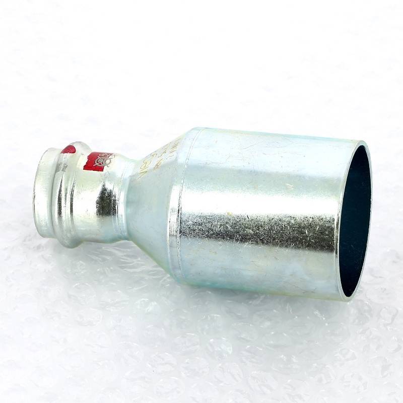 Муфта-вставка пресс из оцинкованной стали Viega Prestabo 54х28 мм 558598