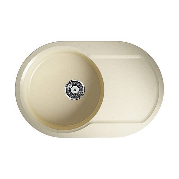 Кухонная мойка Omoikiri Manmaru 78-BE Artgranit 78x51 см ваниль 4993356