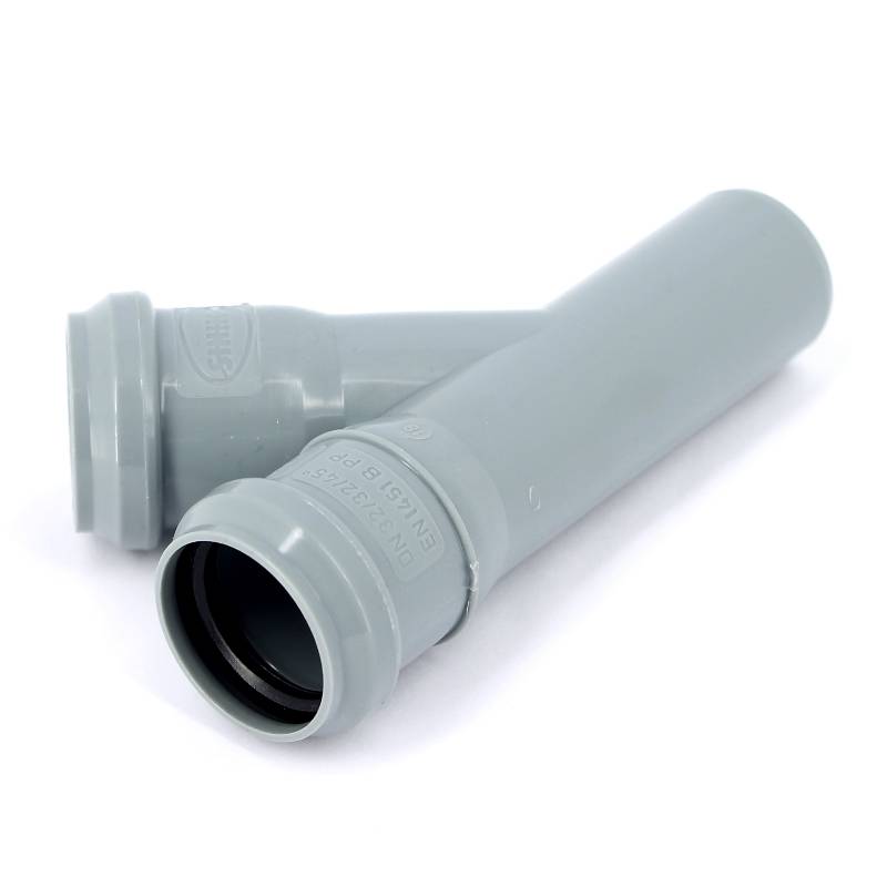 Тройник канализационный Sinikon Стандарт 32x32 мм 45° 508001.R