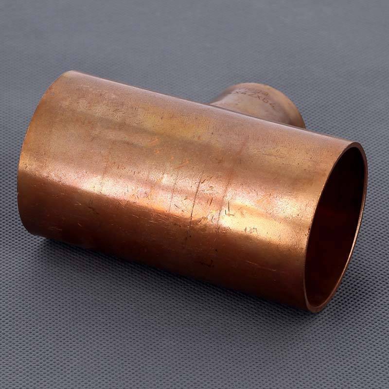 Тройник медный под пайку Viega 64х42х64 мм 595227