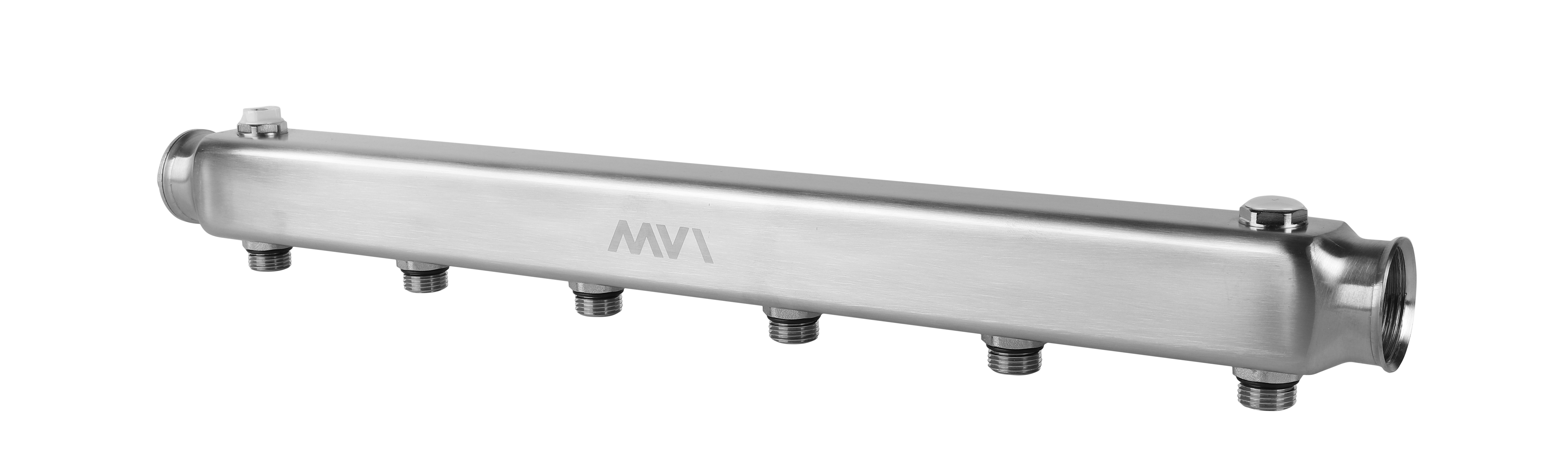 Коллектор из нержавеющей стали MVI 1x1/2 6 выходов м/ц 100 мм ML.406.06