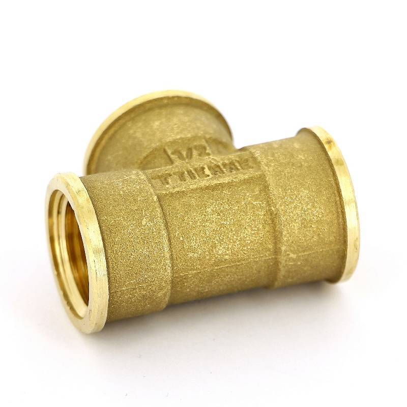 Тройник латунный Tiemme 1/2 ВР 1500003