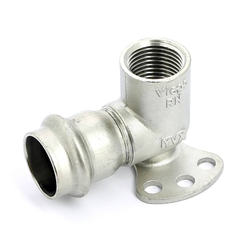 Водорозетка пресс Viega Sanpress Inox из нержавеющей стали 22х1/2 ВР 437268