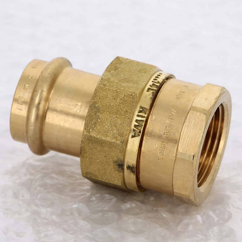 Муфта разъёмная пресс Viega Sanpress бронза 28x1 ВР 128975