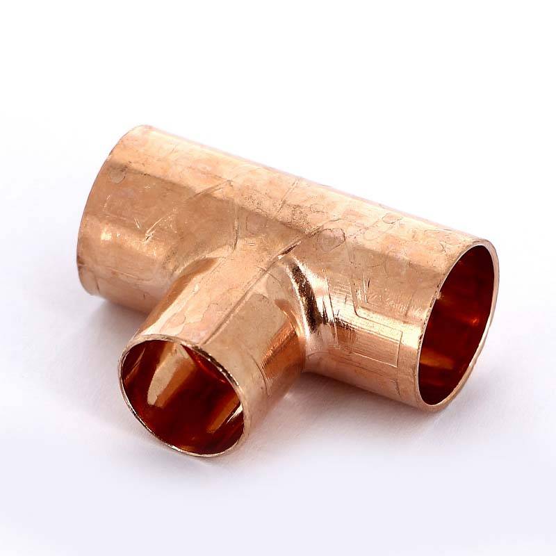 Тройник медный под пайку Viega 18х15х18 мм 100582