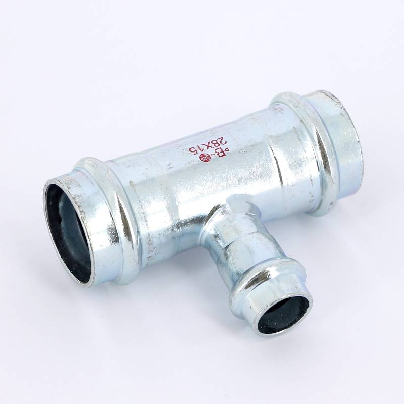 Тройник пресс IBP >B< Press Carbon 28х15х28 мм оцинкованная сталь PC5130 0281528