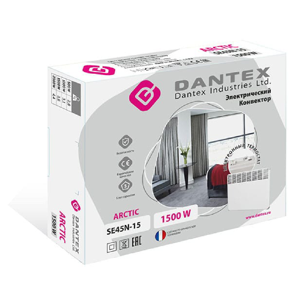 Конвектор электрический Dantex SE45N-05 Arctic 500 Вт SE45N-05