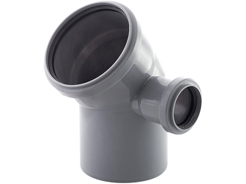 Отвод канализационный РТП 110/50 мм 45° правый НС-1154155