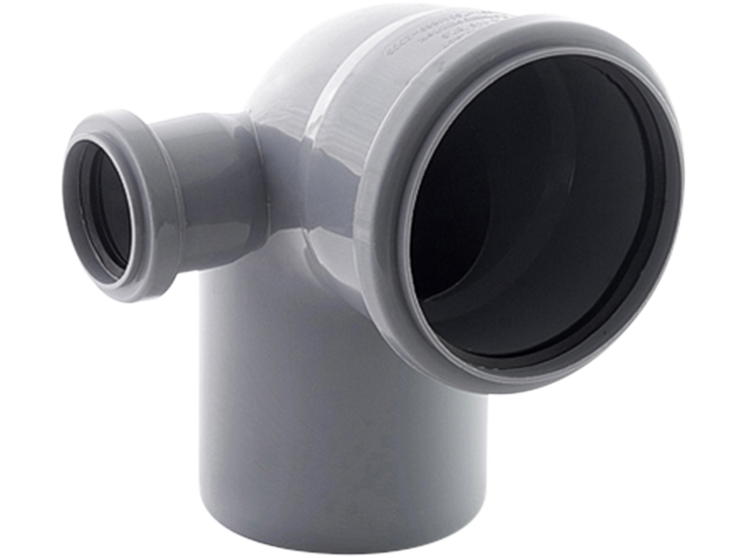 Отвод канализационный РТП 110/50 мм 87° левый НС-1154498