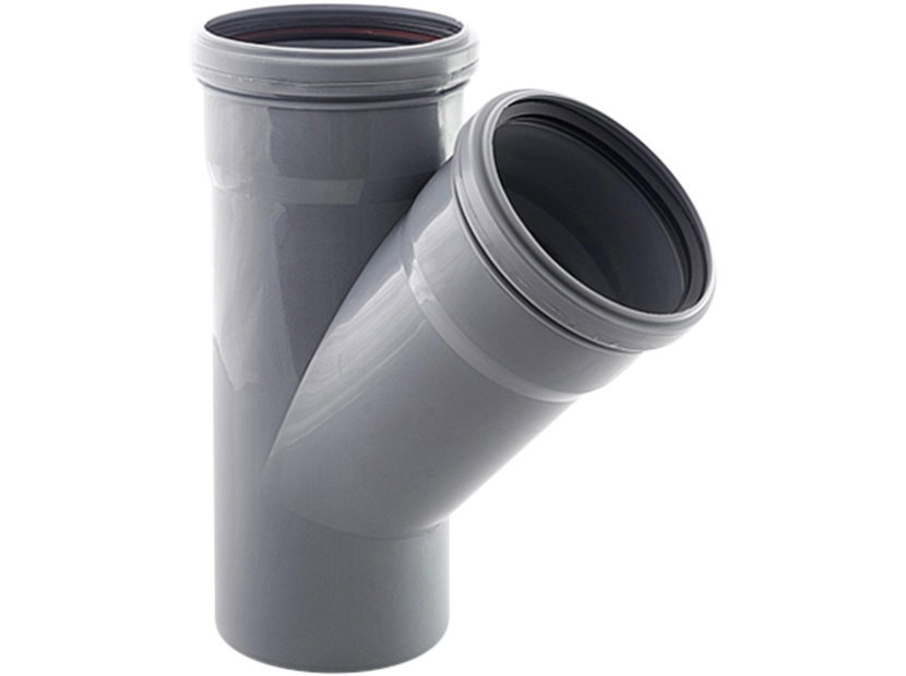 Тройник канализационный РТП BETA ELITE 110/110 мм 45° 1160154