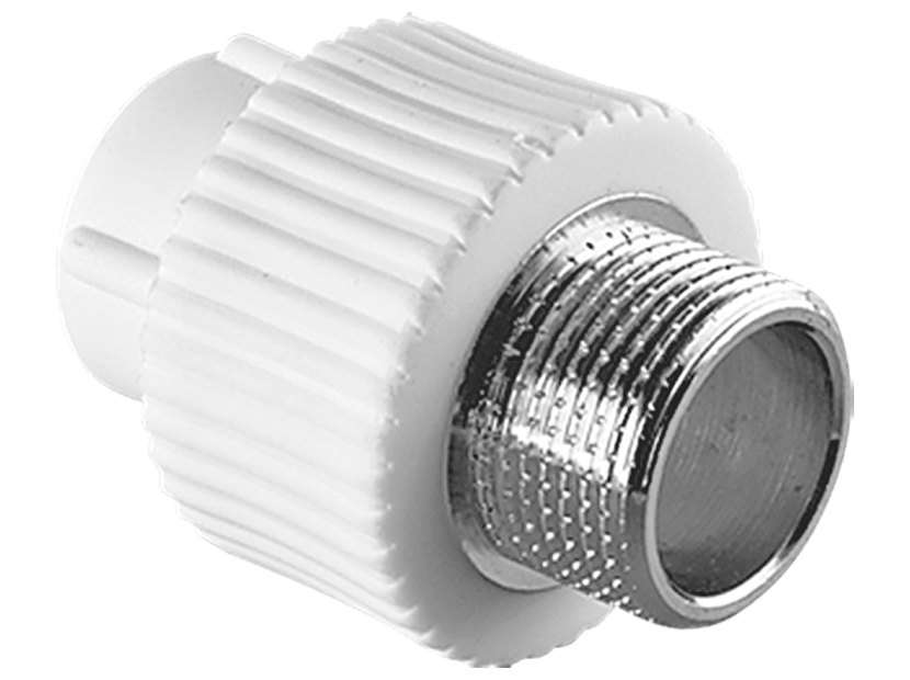 Муфта комбинированная TEBO PP-R 110х4 НР под ключ 015020315