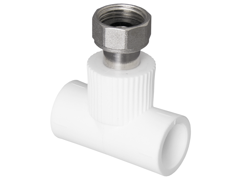 Тройник TEBO PP-R с накидной гайкой 20х1/2 1309064