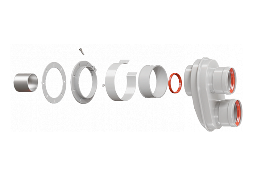 Адаптер разделительный моноблочный Royal Thermo универсальный 80/80 мм 1433023