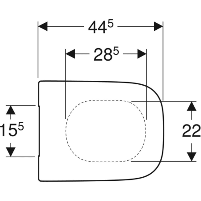 Сиденье для унитаза Geberit Renova SoftClose петли хром 573025000