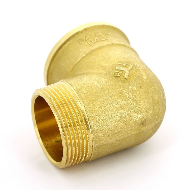 Угольник НВ Tiemme 1 1/2 латунь 1500119